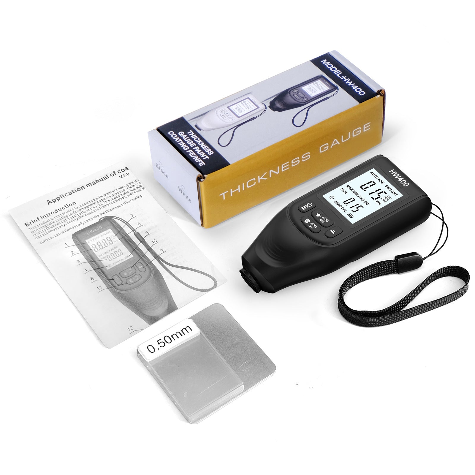 Coating Thickness Gauge High Precision Car Anti-skid