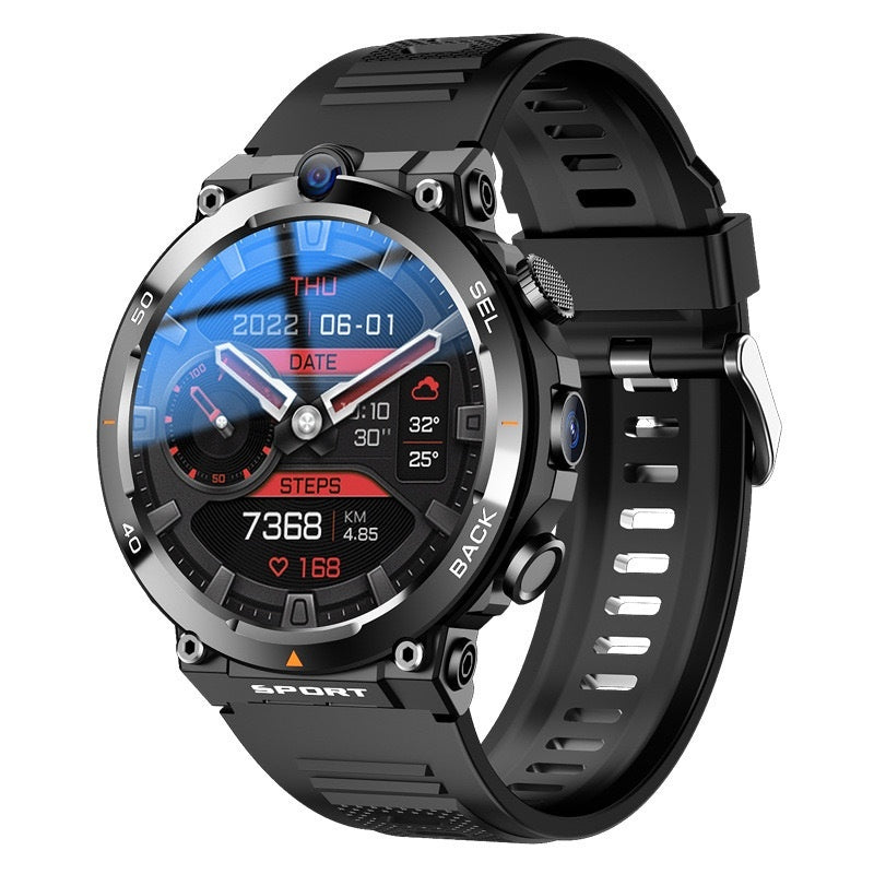 Multi-Functional Sports Smartwatch With Dual Cameras For Positioning