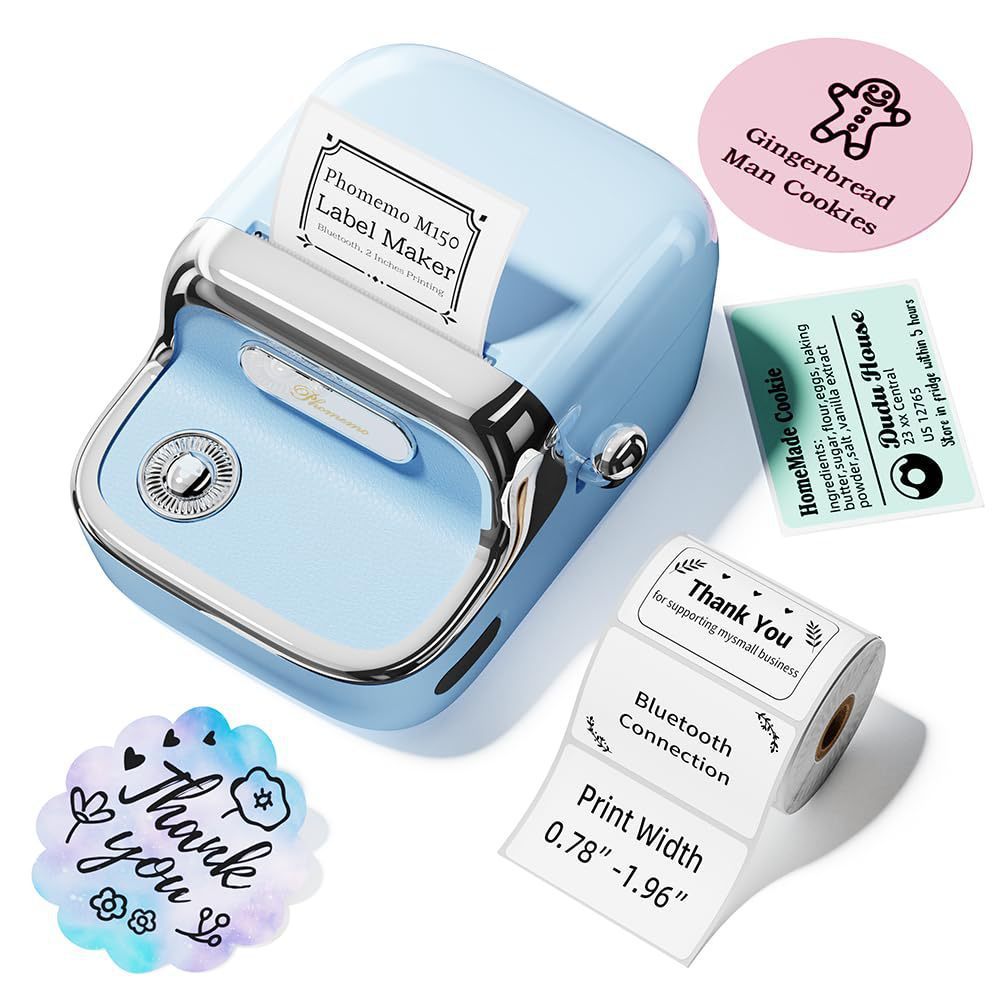 Portable Handheld Bluetooth Barcode Thermal Label Printer