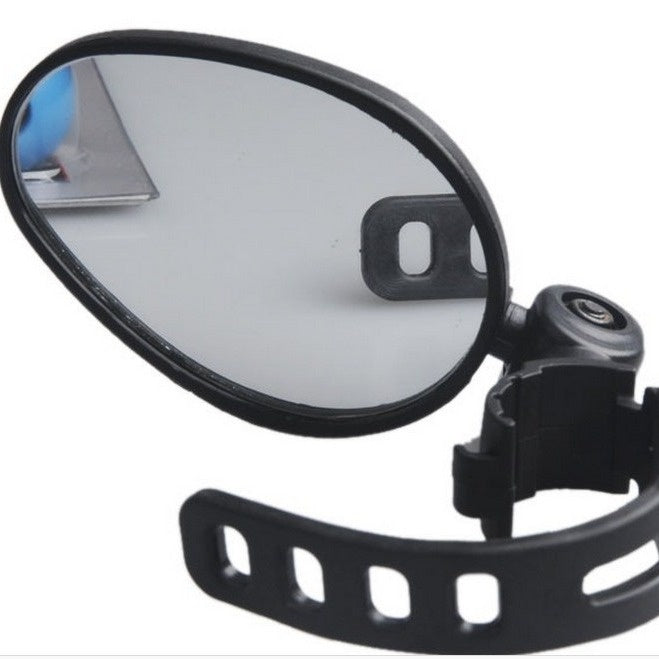 Bicycle Glass Rearview Mirror 360 Degree Rotating Reflector Safety Cycling Fixture