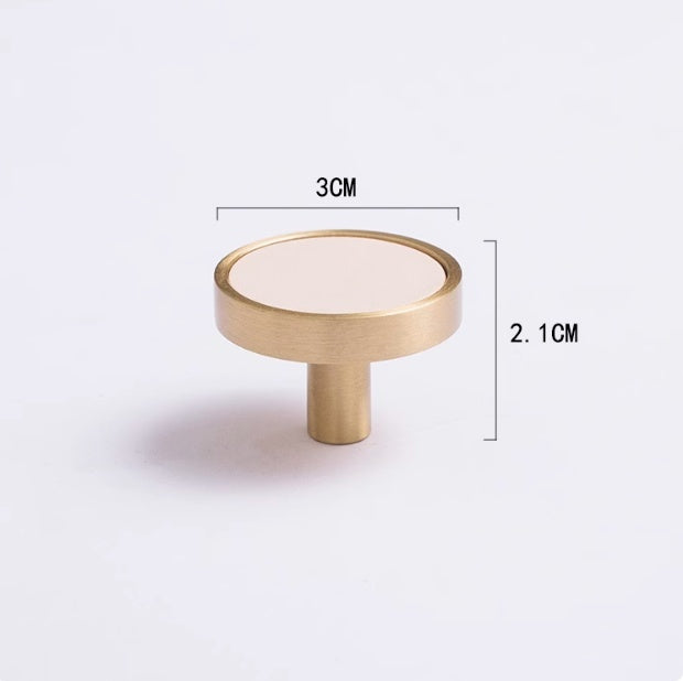 Brass Cowhide Furniture Cabinet Extended Door Handle