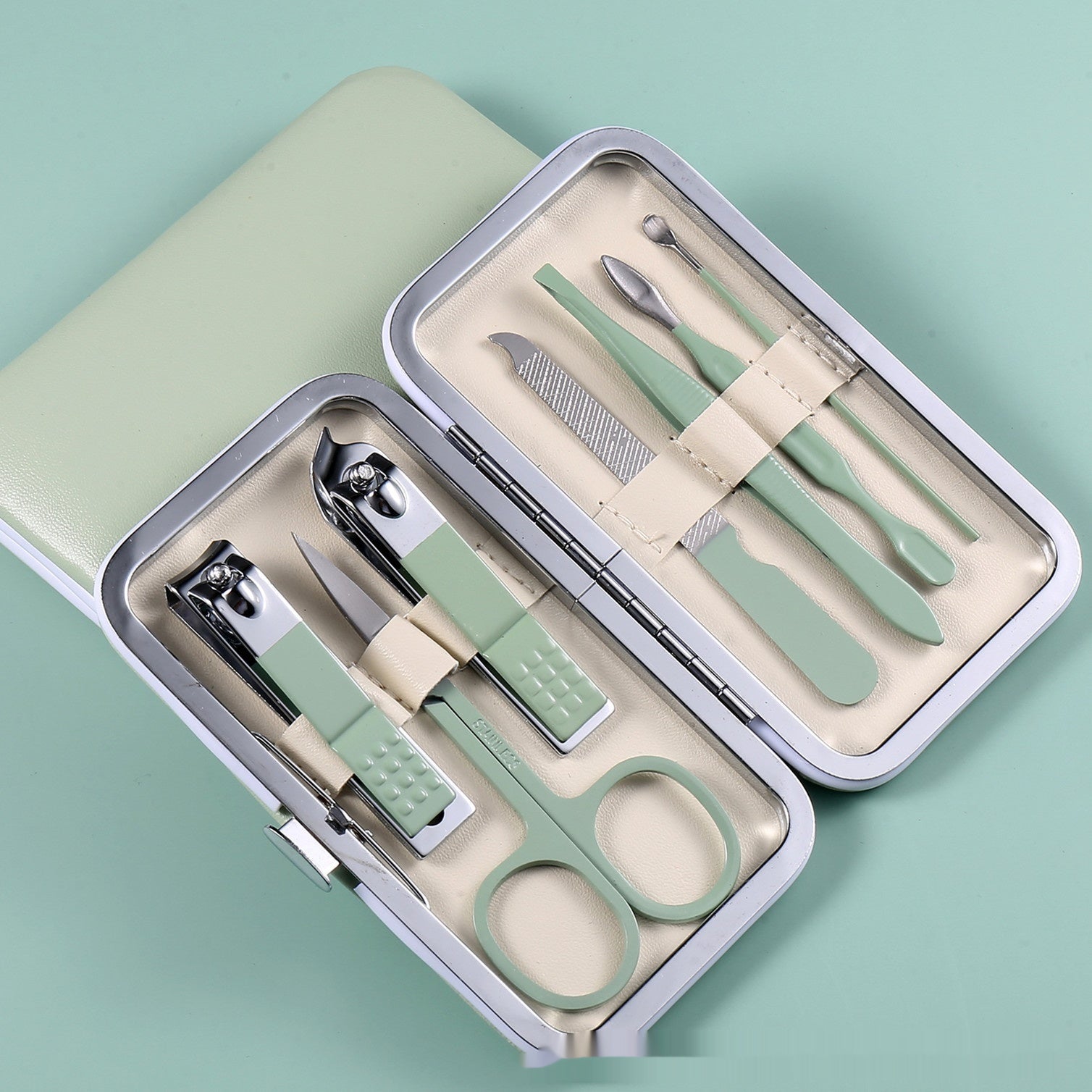 Stainless Steel Nail Scissor Set 18-piece Manicure Implement Clippers