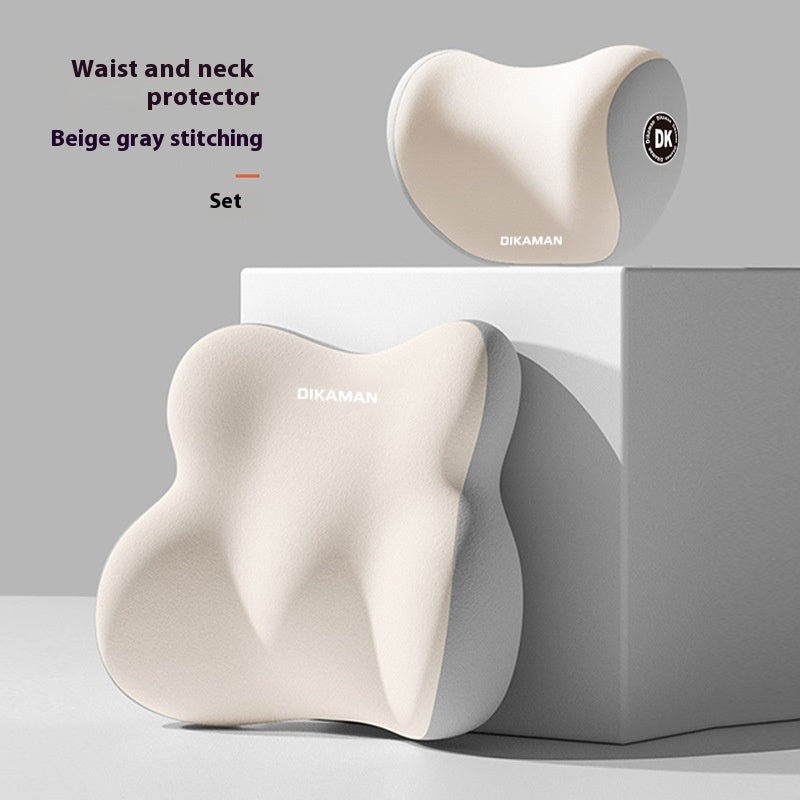 Automotive Headrest Lumbar Support Pillow Suit Girls Color