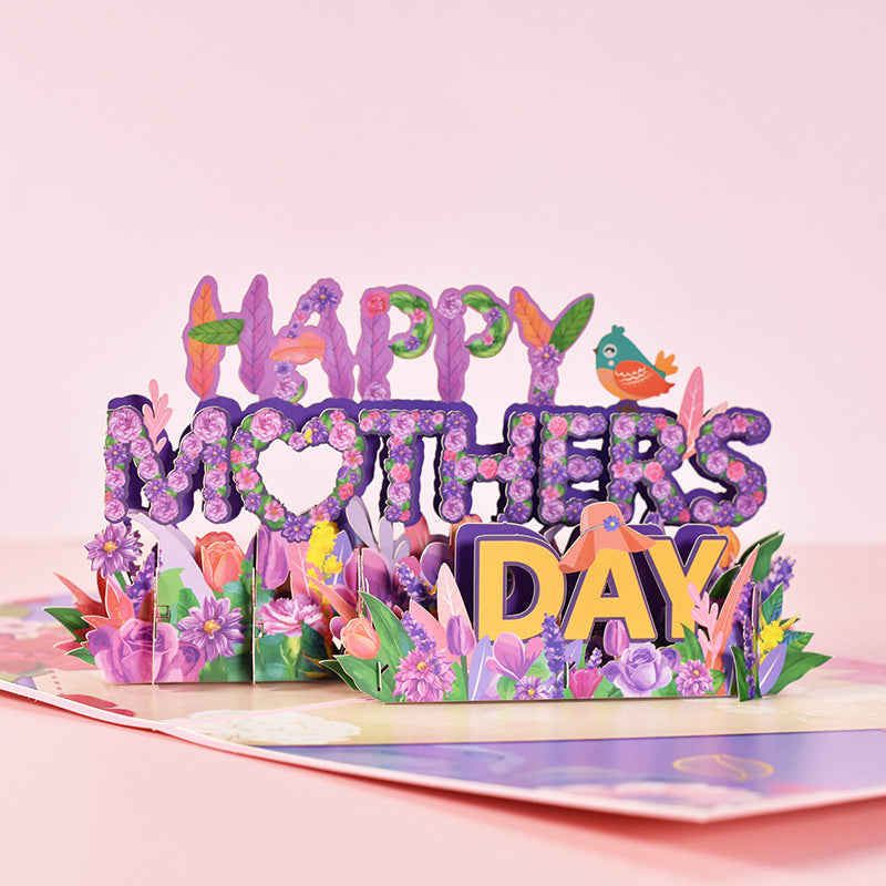 3D Pop-Up Flower Bouquet Gift Card