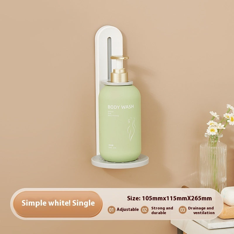 Shower Gel Rack Punch-free Hanging Bathroom Hand Sanitizer Wall Hanging Device