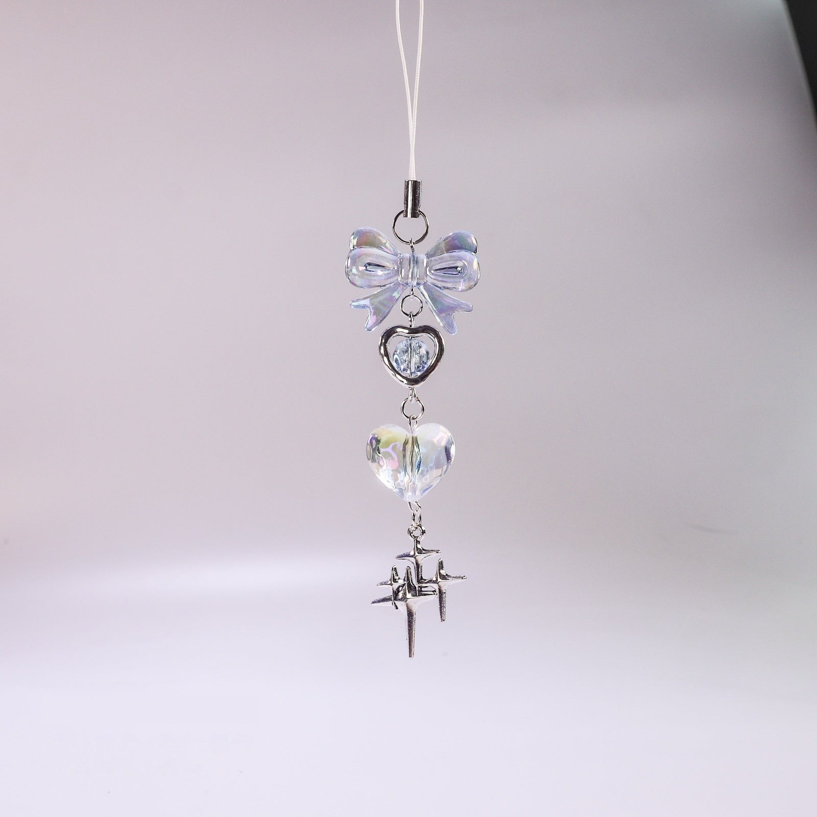Beads Blue Clear Heart Ornaments