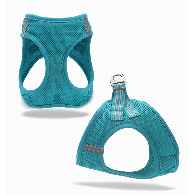 Cat Pulling Rope Vest-style Slip Dogs And Cats Rope Pet Outing Mesh Cat Leash