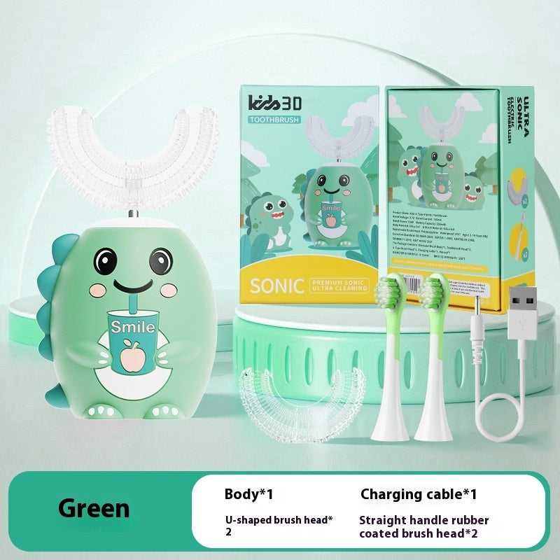 Children's Cartoon Little Dinosaur Soft Bristle Electric Toothbrush