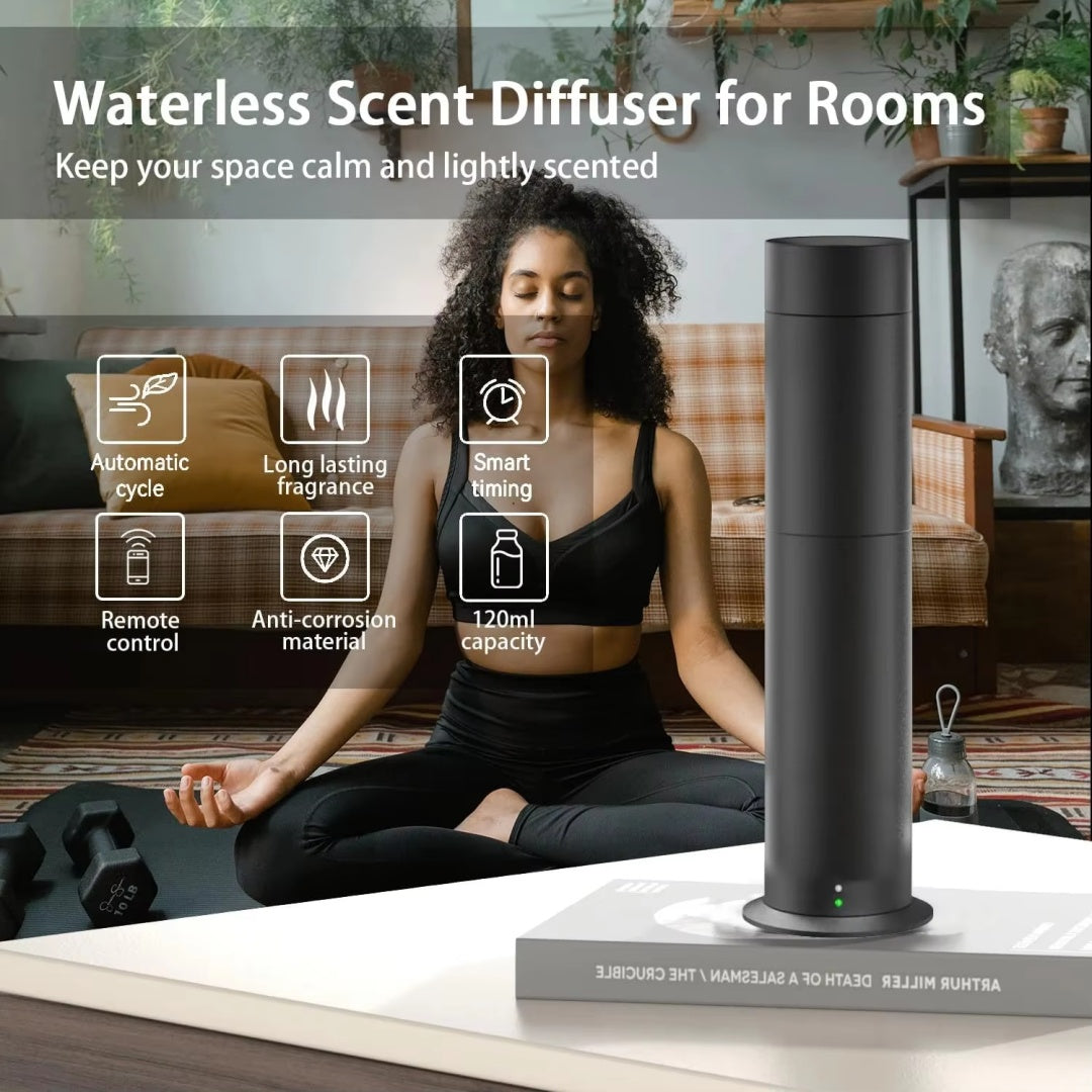 Essential Oil Scent Diffuser Bluetooth App Controlled Fragrance Diffuser 120ml Aluminum Smart Scent Diffuser For Home