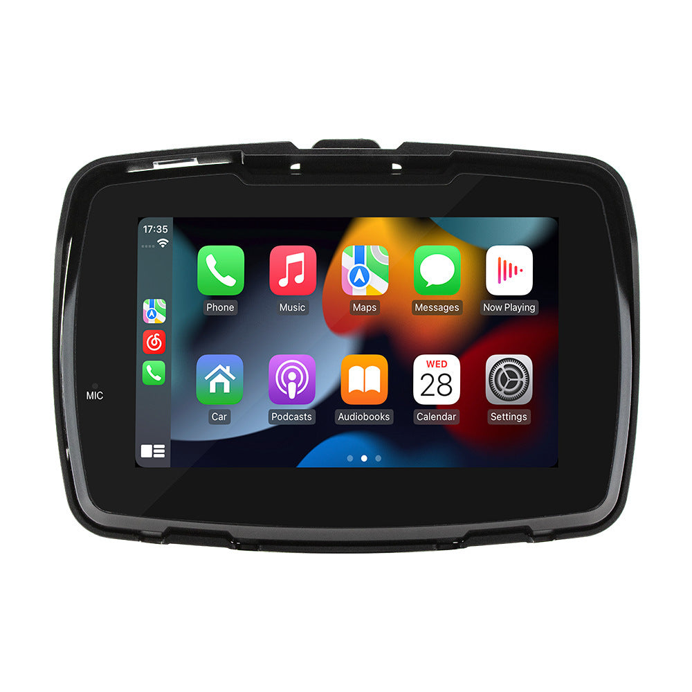 5-inch Motorcycle Portable Vehicle-mounted MP5 Player Wireless Carplay HD Waterproof