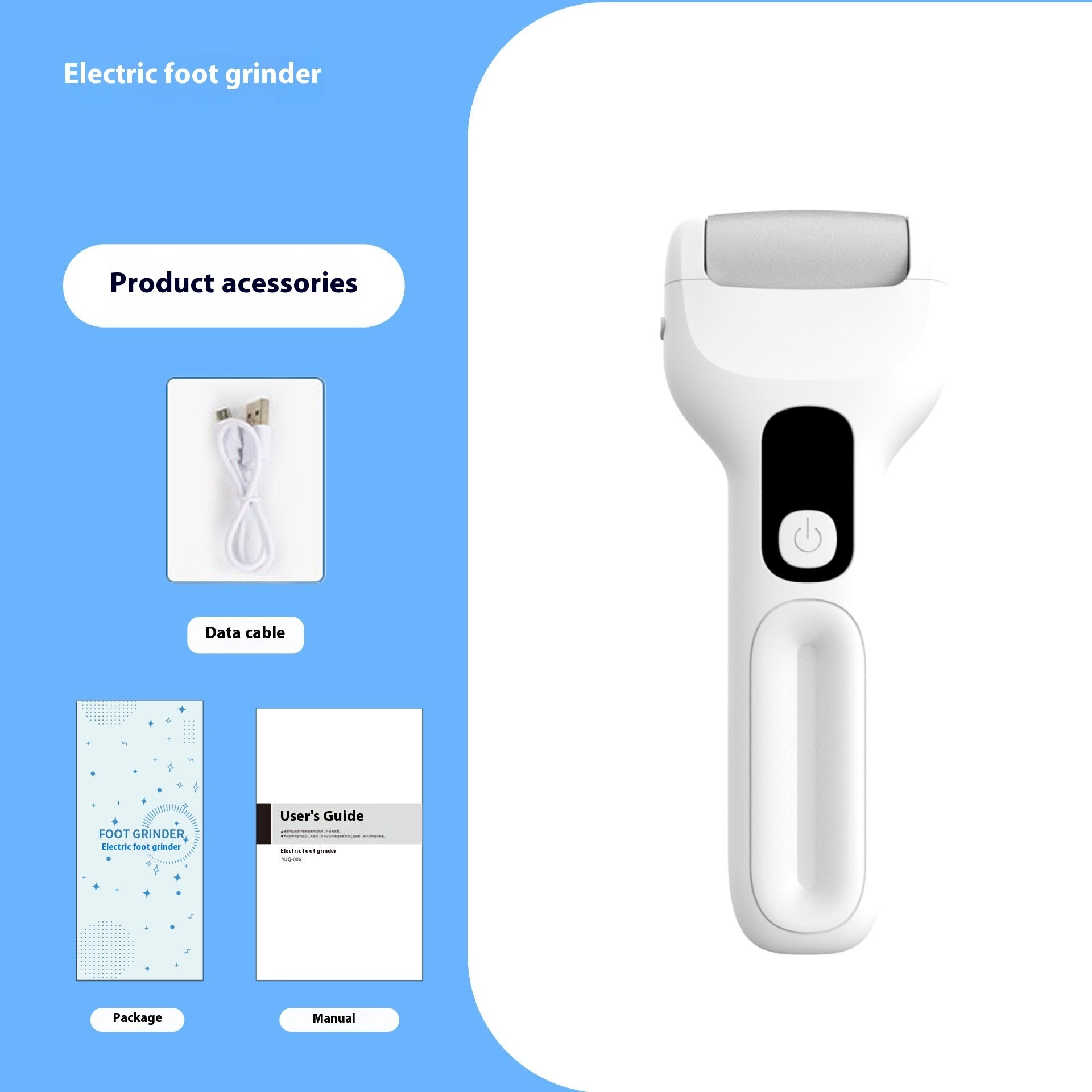 Powerful Electric Foot Grinder Exfoliating Calluses
