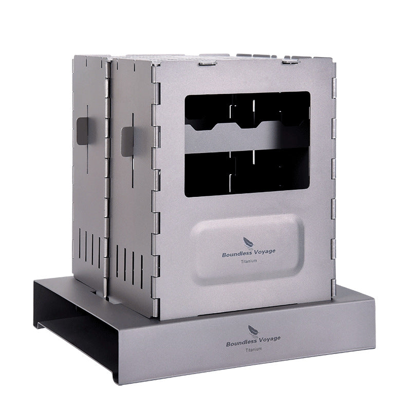 Wood Stove Folding Portable Pure Titanium Outdoor