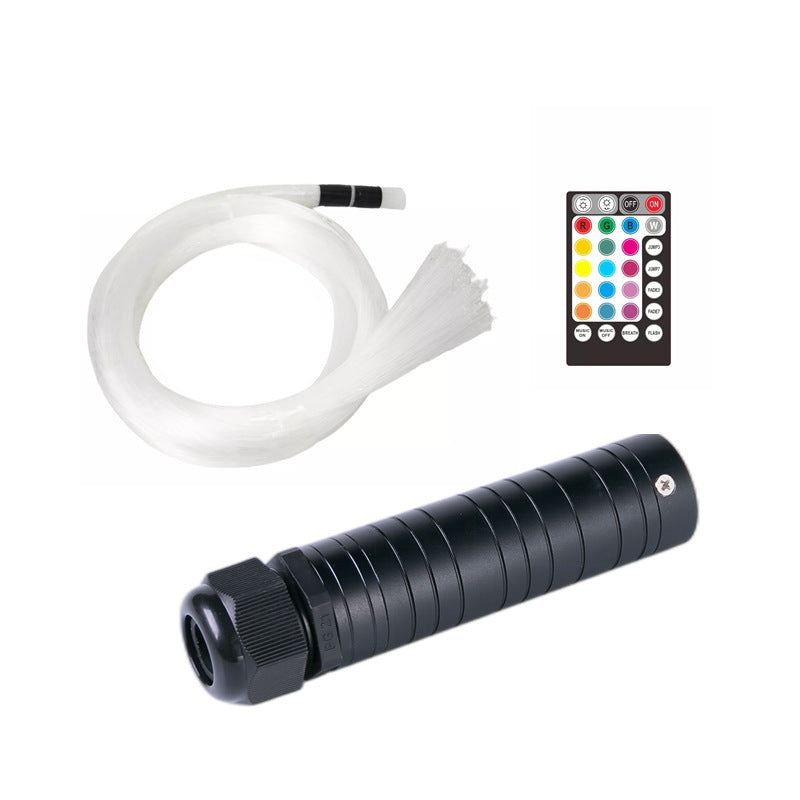 6W Voice-activated RGB Wireless Remote Control Optical Fiber Lamp