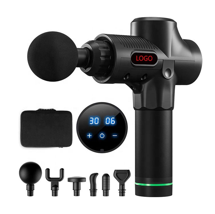 Factory Direct Sales Fitness Massage Gun Muscle-relaxing Tool 8 Head Household Electric Massager