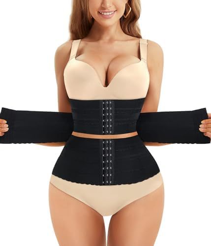 Women's Solid Color Simple Sports Belt Breasted Belly Contracting Waist Shaping Belt