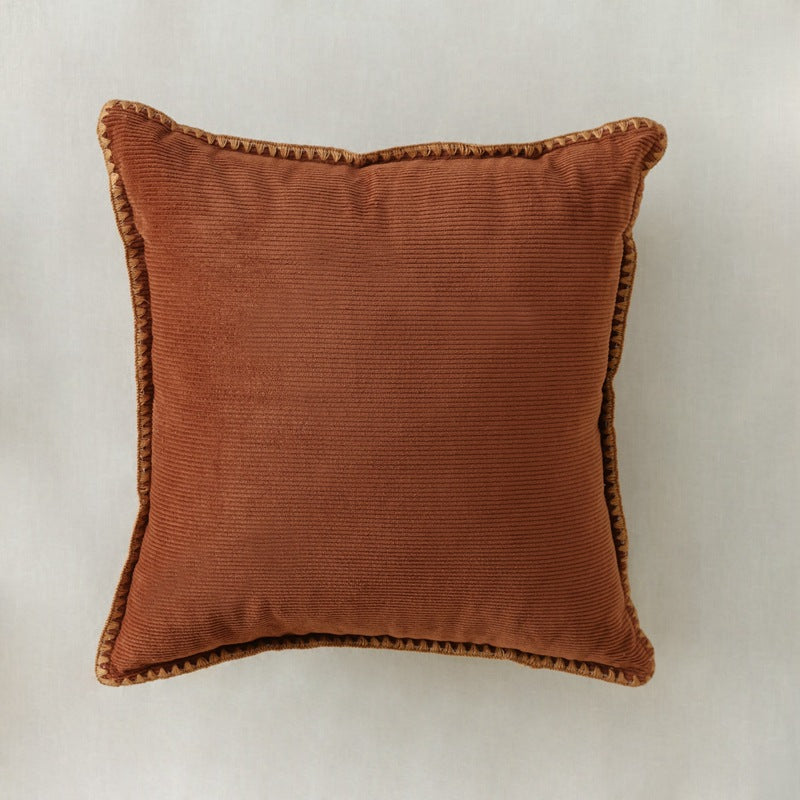 Home Fashion Simple Corduroy Couch Pillow