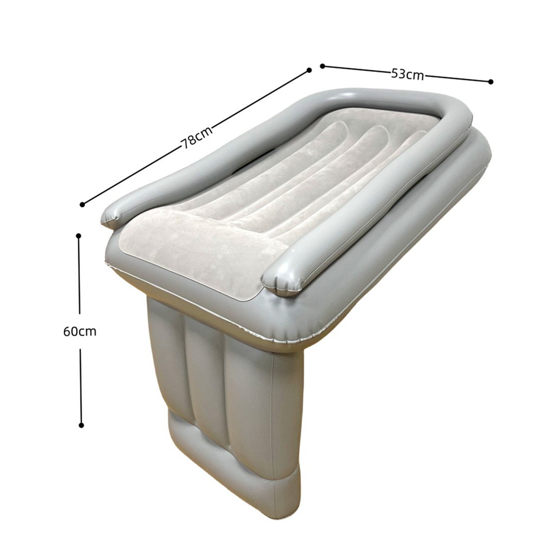Inflatable PVC Car Children Flocking Folding Bed