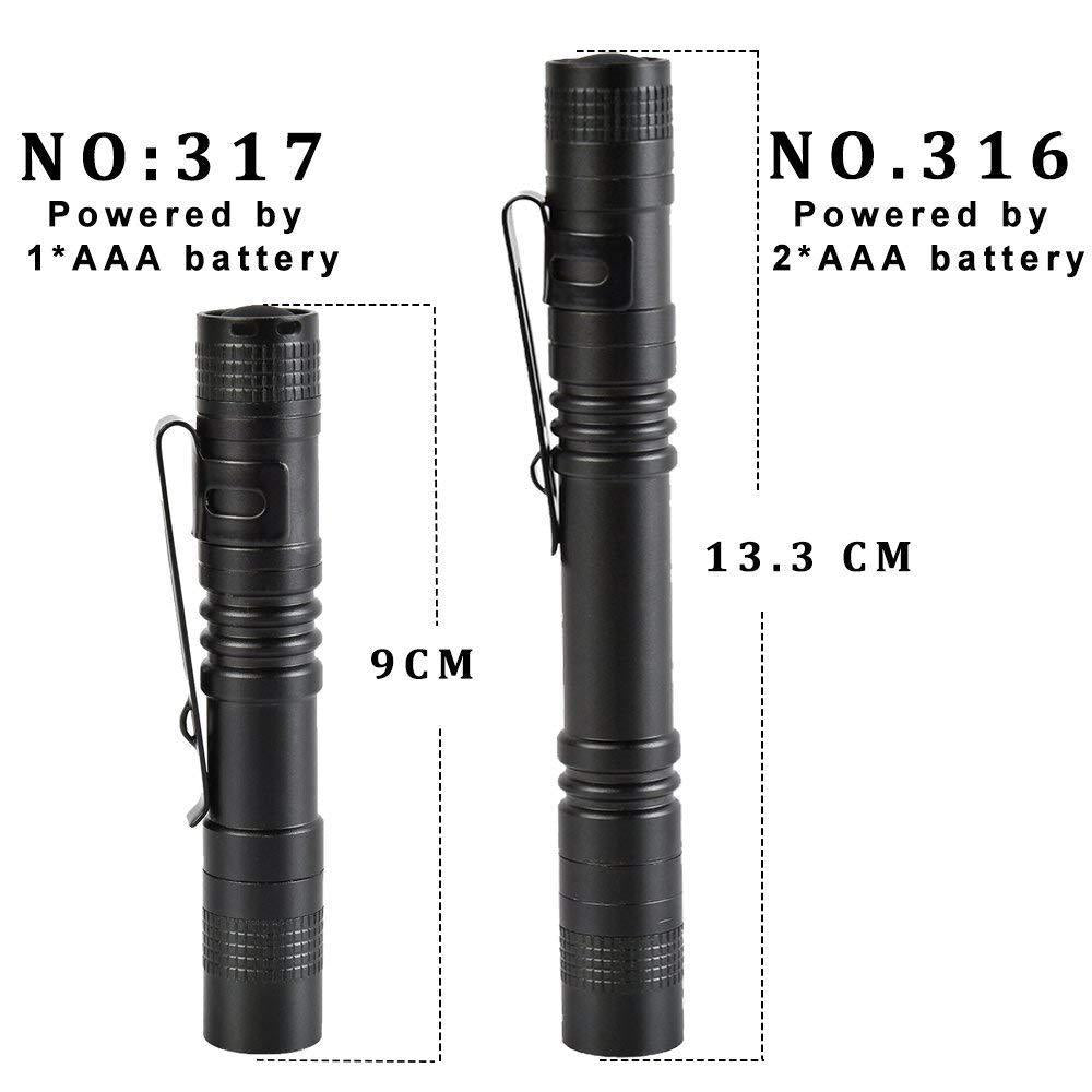 Aluminum Alloy Waterproof Strong Light Pencil-type Flashlight