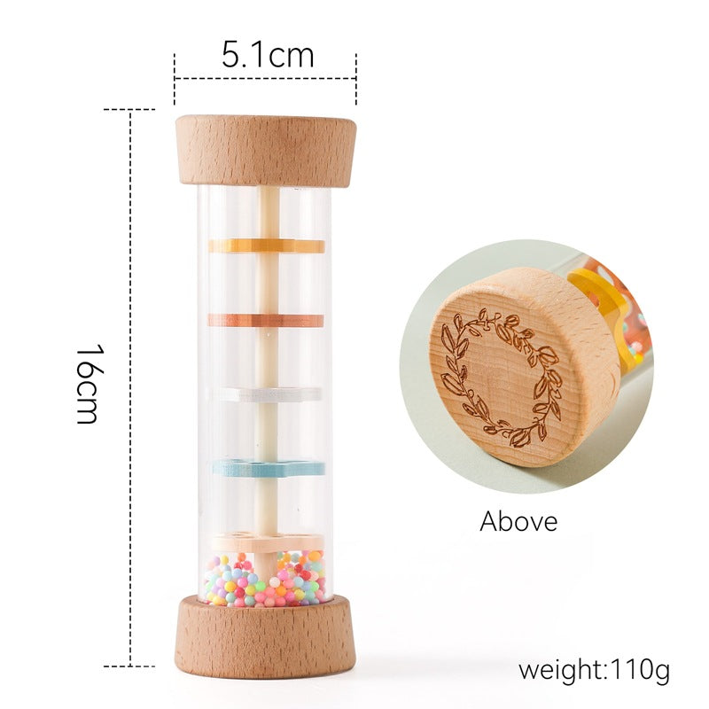 Rain Sound Simulation Rainbow Hourglass White Noise Baby Comfort Maracas