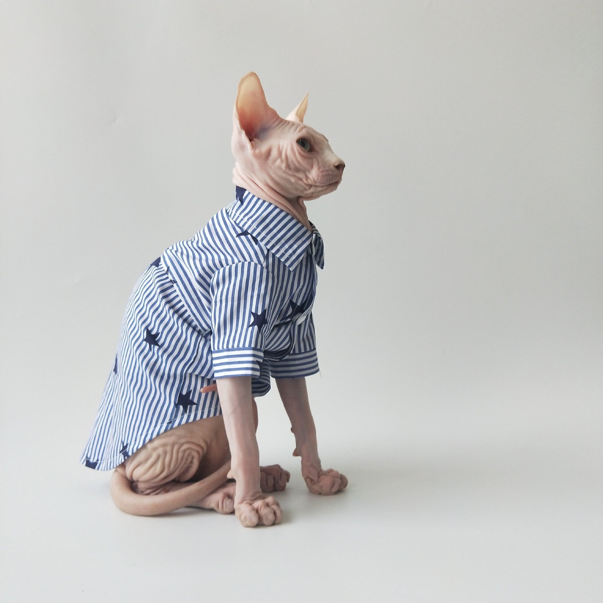 Thin Cotton Shirt Breathable Refreshing Sphinx Hairless Cat German
