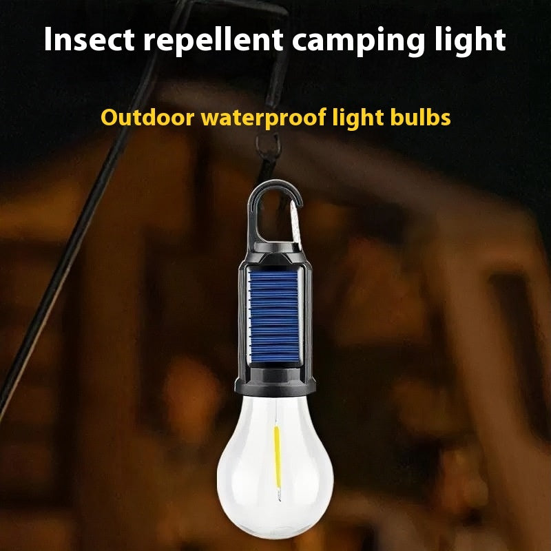 Waterproof Solar-powered Bulb with Hook