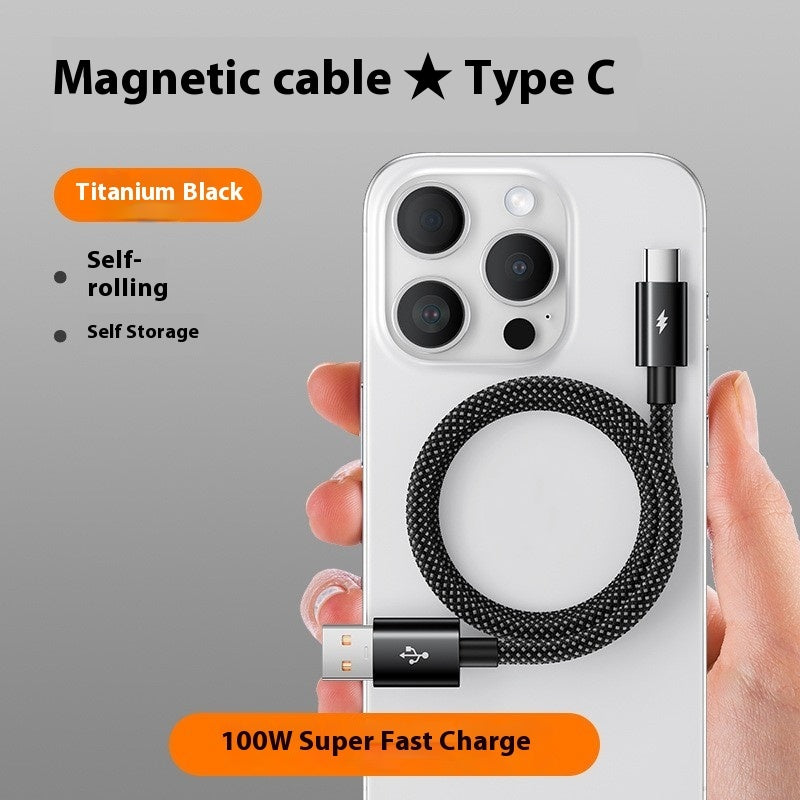 Fast Charge Magnetic Holder Typec Data Cable