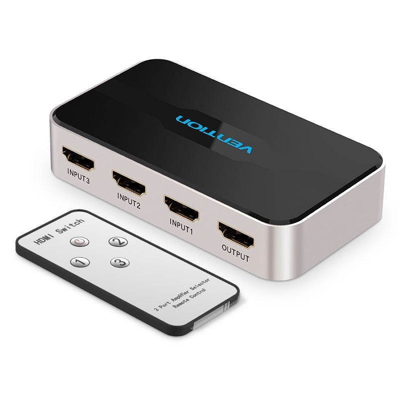 HDMI Switcher Three-input And One-output Computer PS4 HD Box