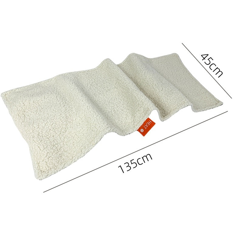 Weaving Mark Woolen Ni USB Heating Chair Cushion