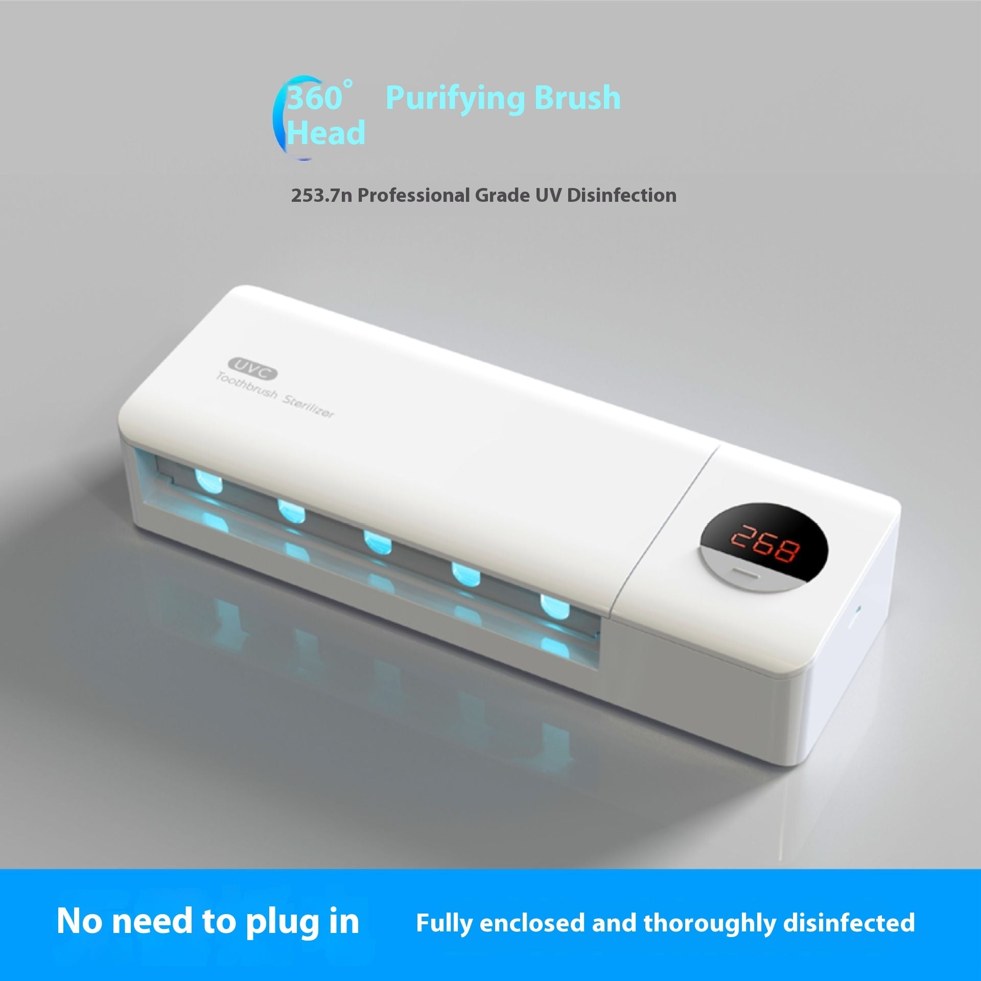 Plastic Acrylic Toothbrush Sterilizer Household Rechargeable Toothbrush Sterilizer