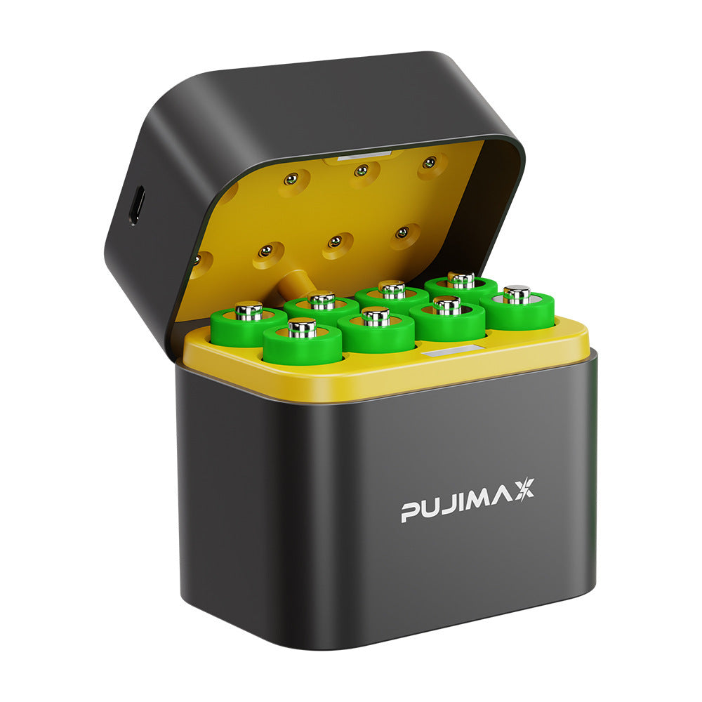 Eight-slot AA Smart Charging Bin Type-c Port 8 Tablets No 5 3400Mwh Lithium Battery Charger Suit