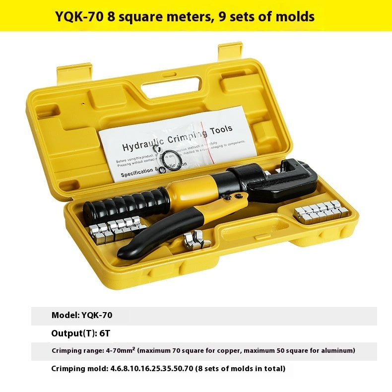 Manual Hydraulic Clamp Copper Aluminum Nose Wire Crimper Cable Crimping Portable Electrical Tools