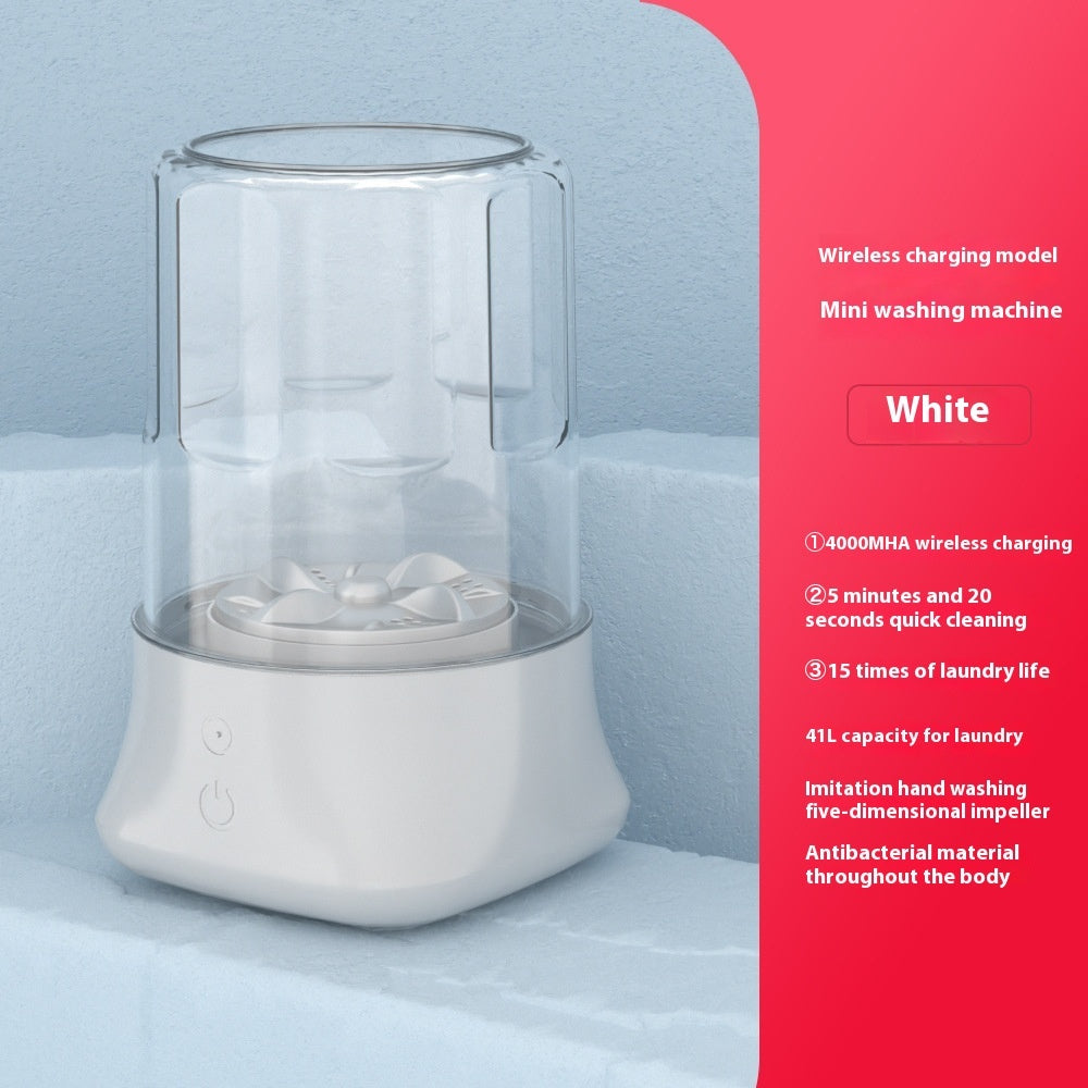 Portable Wireless Charging Automatic Mini Washing Machine