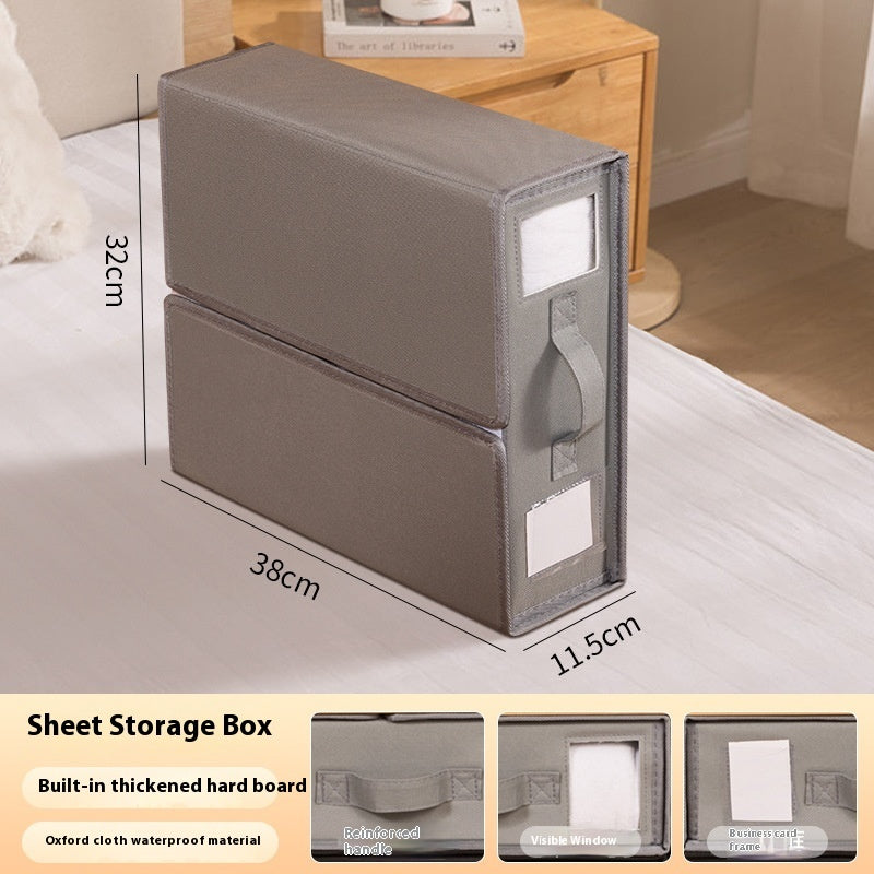 Oxford Cloth Bed Sheet Four-piece Set Storage Box Household Foldable Clothes Storage Box