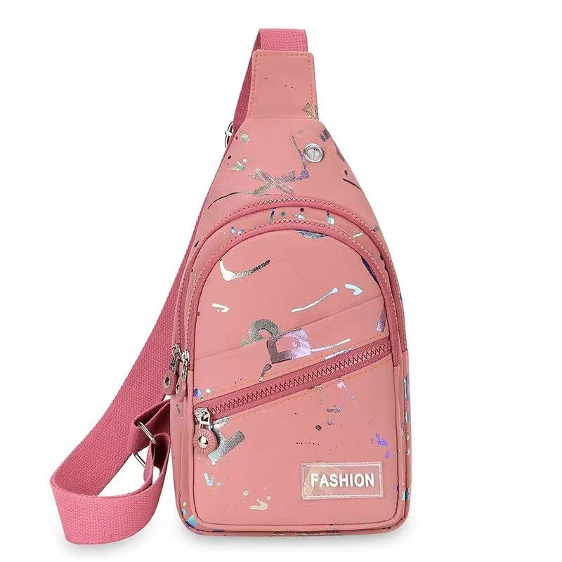 Women's One-shoulder Crossbody Backpack Oxford Cloth Chest Bag