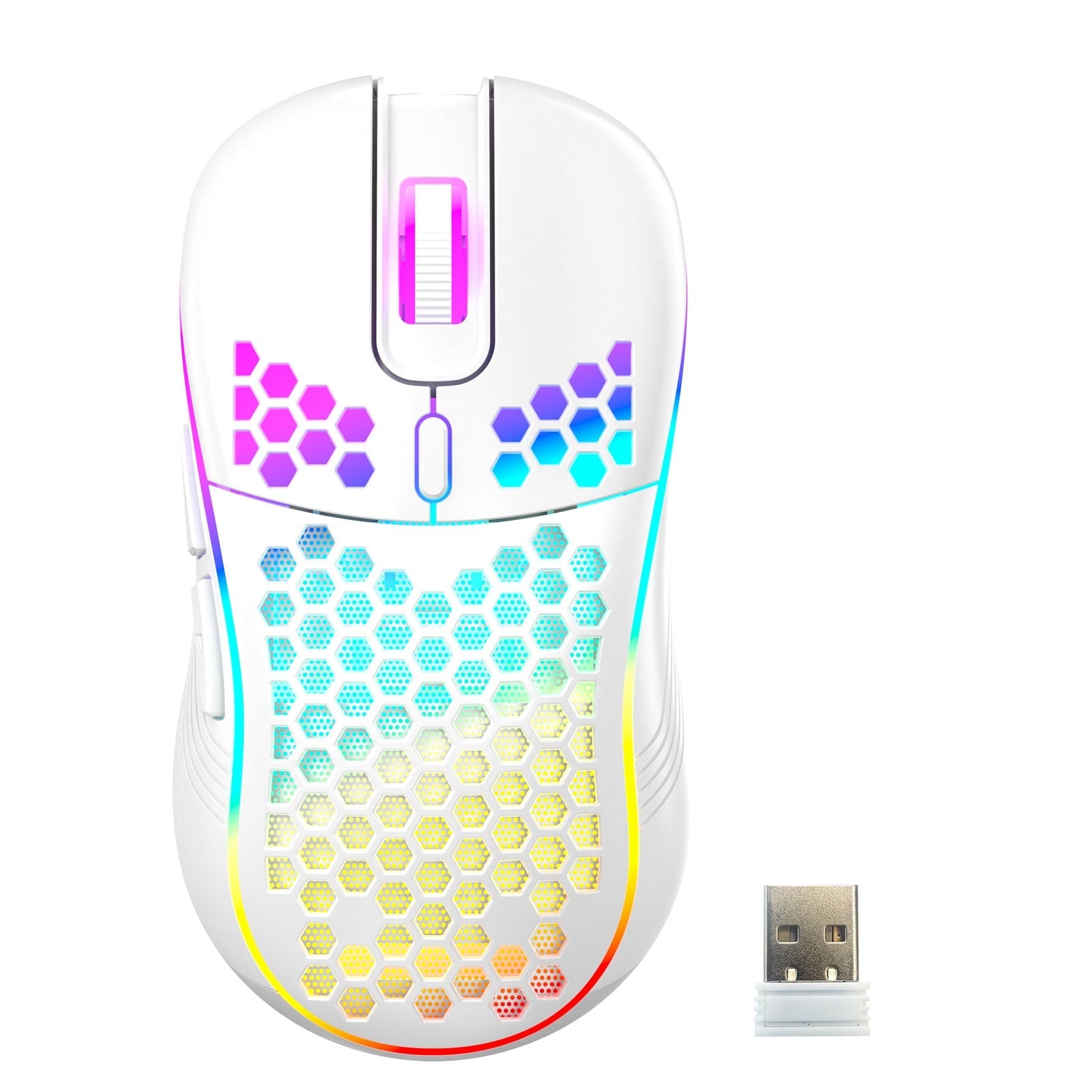 Hole Hollow-out Luminous Game Lightweight Wireless Mouse