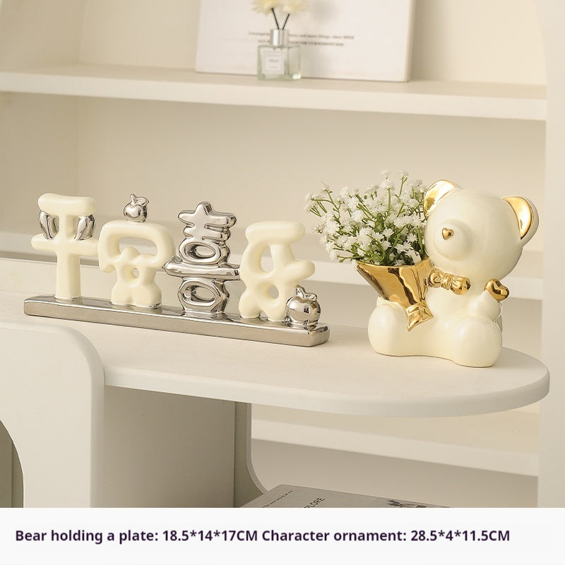 Living Room Tray Cream Style Home Hallway Entrance Key Storage Decoration
