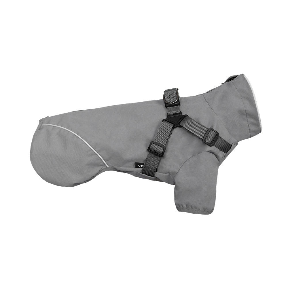 Chest And Back Raincoat Two Legs Waterproof Teddy Medium And Small Dog Raincoat Traction