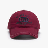 Spring New Big Head Circumference Letter Embroidery Women's Face-looking Small Peaked Cap