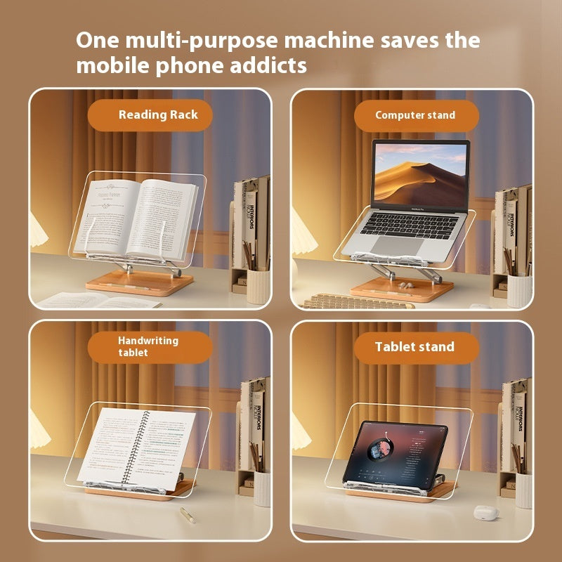 Desk Acrylic Reading Bookshelf Lifting Reading Bracket