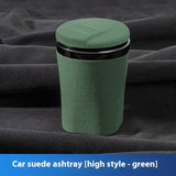 Suede Luminous Prevent Fly Ash Car Ashtray