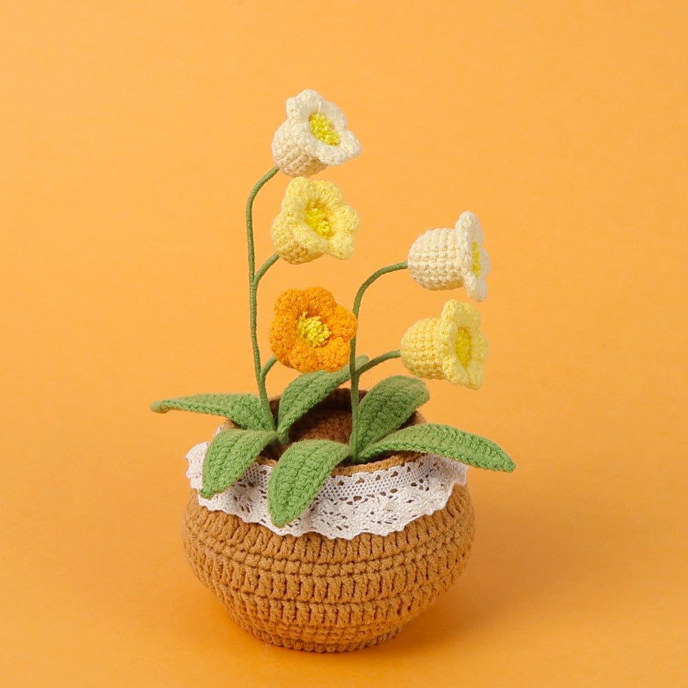 Handmade Wool Knitted Flower Pot