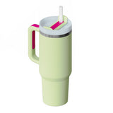 40 Oz Insulated Tumbler With Handle Straw