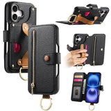 Litchi Grain Leather Back Sticky Flip Phone Leather Case
