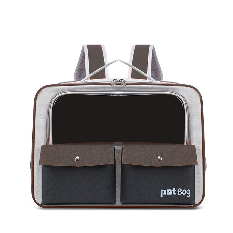 Backpack Portable Outdoor Cat Bag Large Capacity Breathable Foldable
