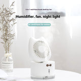 Multi-function Mini Humidifier Fan
