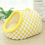 Four Seasons Universal Semi-enclosed Dog House Pet Bed Thick Warm