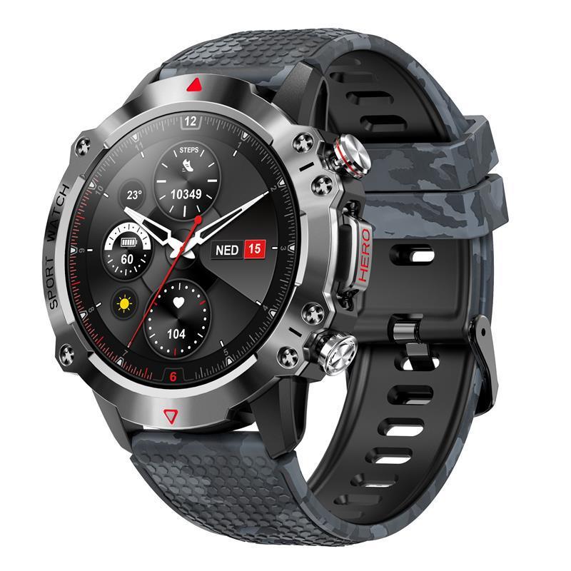 Outdoor Pedometer Weather Heart Rate Blood Pressure Smart Watch