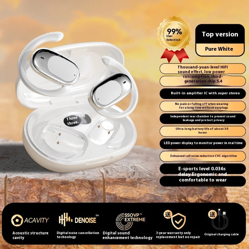 Bluetooth Headset For Bone Conduction Long Wear Does Not Hurt Ultra-long Life Battery