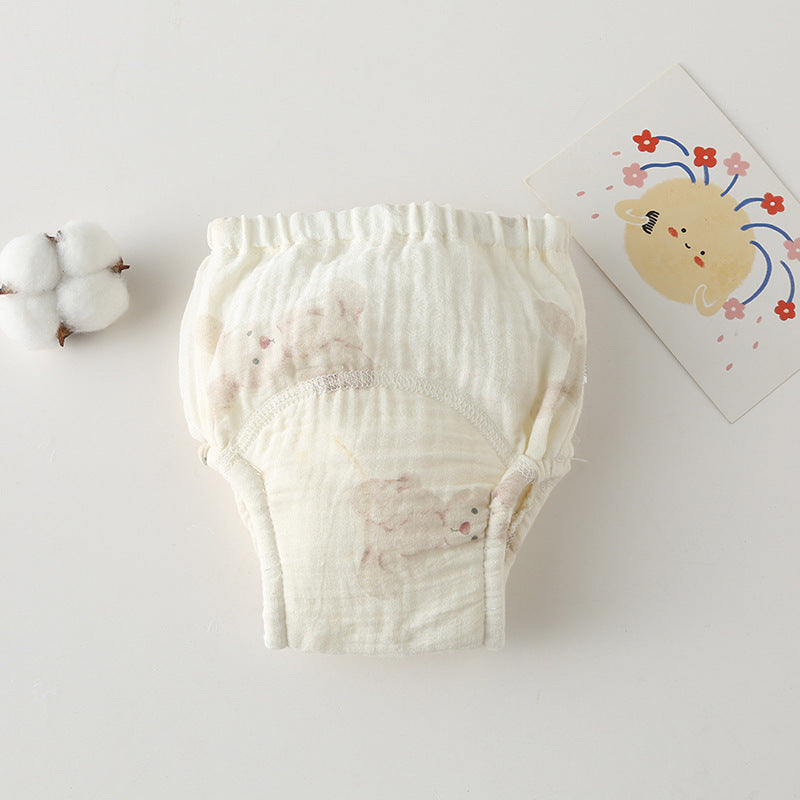 Gauze Cotton Baby's Ring Urine Training Pants Pure Diaper Pants