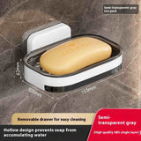 Double-layer Double-grid Punch-free Creative Wall Hanging Soap Box